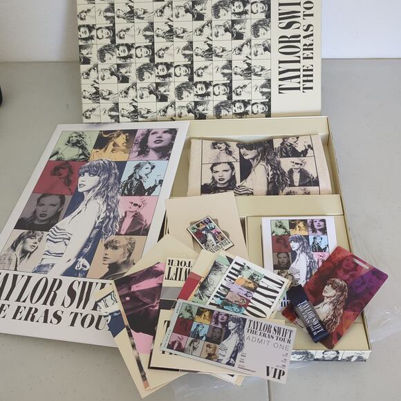 Taylor Swift Eras Tour VIP Merch Box Official Concert London 2024 Poster Bag Etc - Picture 9 of 12